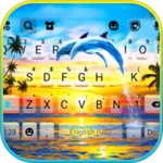 Logo of Sunset Dolphins Keyboard Background android Application 